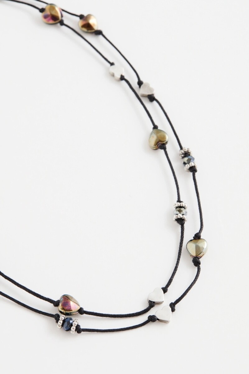 Collar Cristal Heart Azul