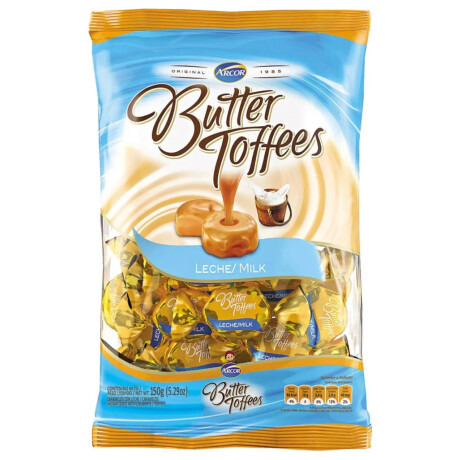 CARAMELOS BUTTER TOFFEES LECHE 140G CARAMELOS BUTTER TOFFEES LECHE 140G