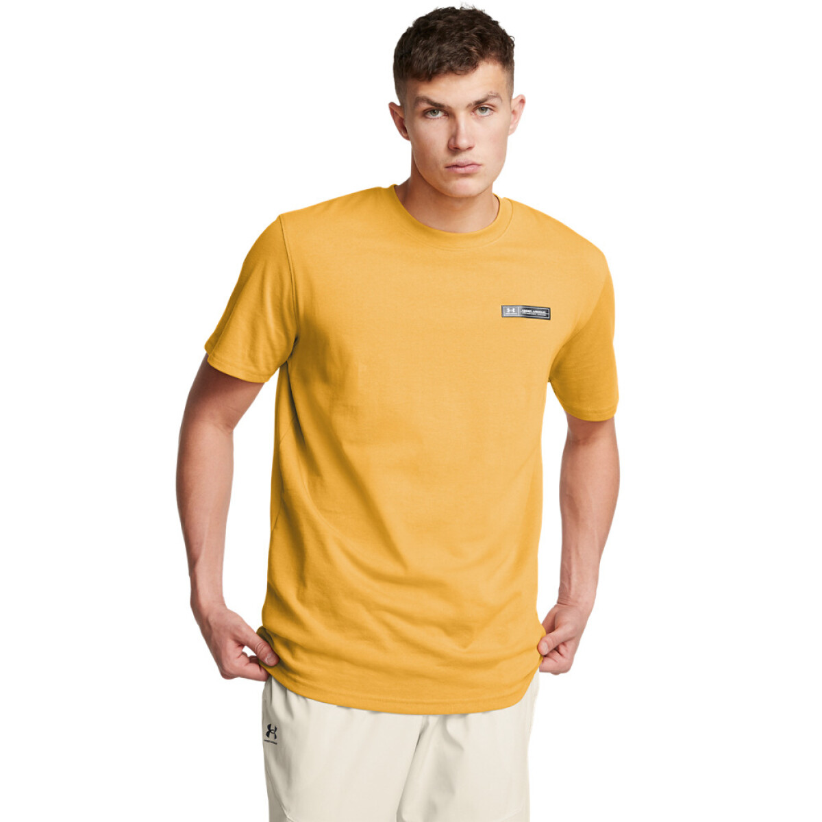 UA HW ARMOUR LABEL SS-YLW - YLW-711 