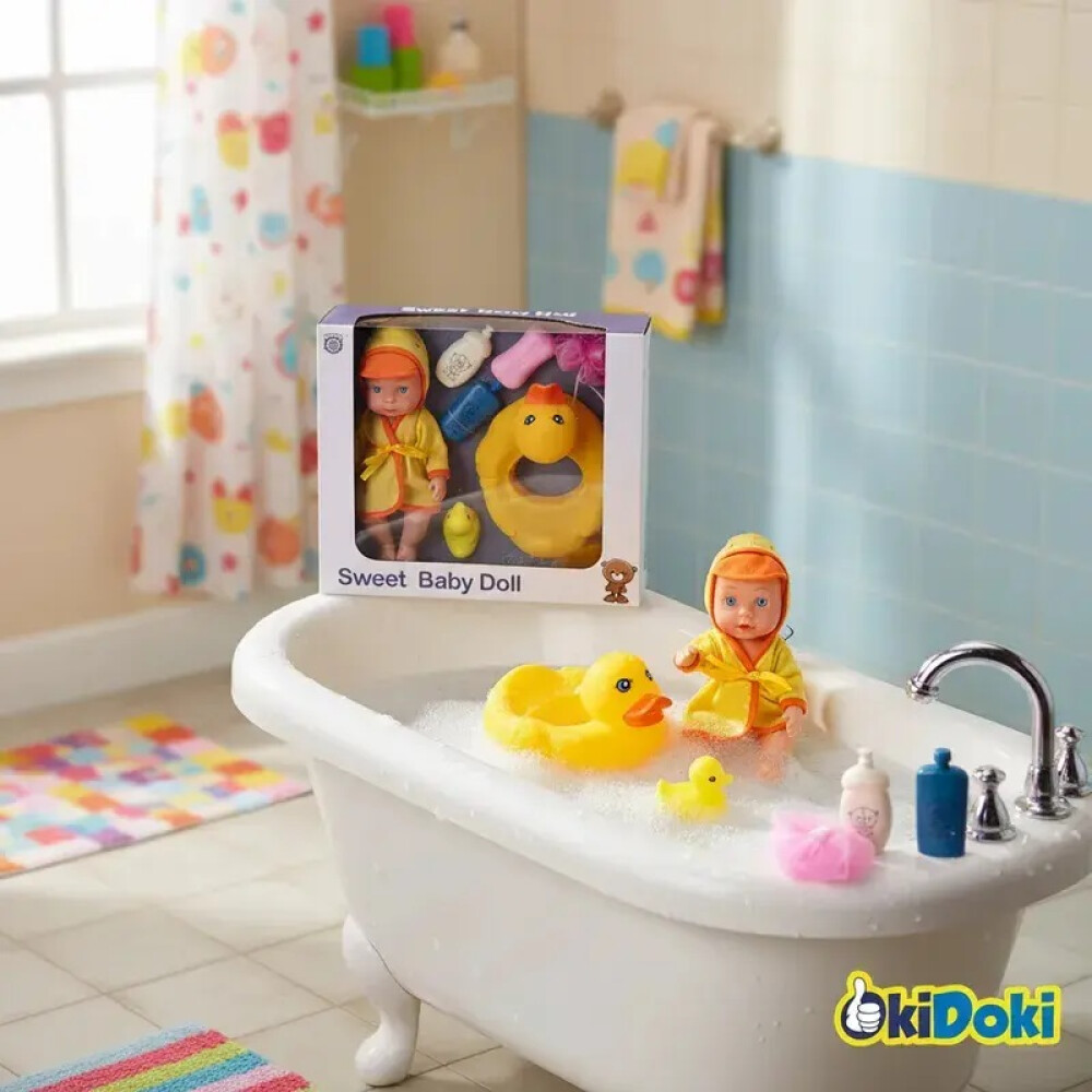 Bebote Con Bata De Patito Y Accesorios Bebote Con Bata De Patito Y Accesorios