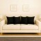 Set x4 funda de almohadones lisa 43 x 43 NEGRO