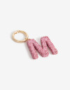 Llavero Strass Llavero Y Bag Charm Letra "m" Strass - Fucsia Medio