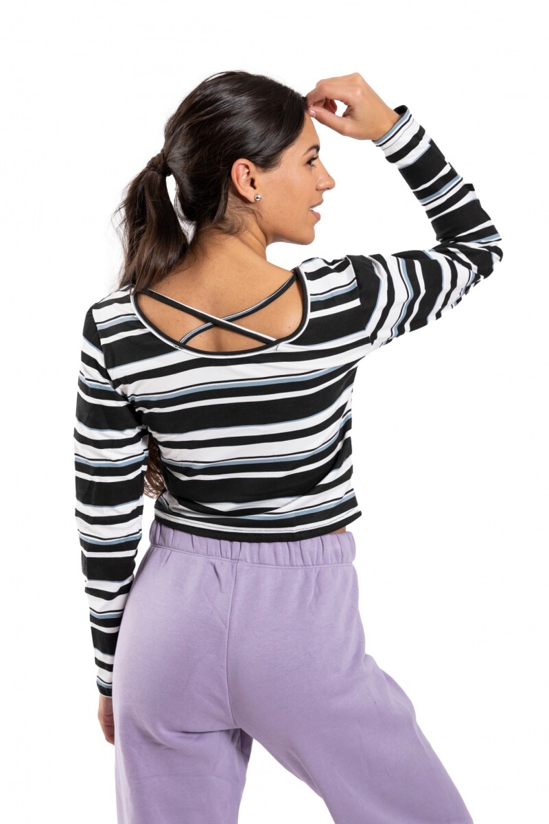 MICOMIC REMERA GIRL - STRIPEBLWH 