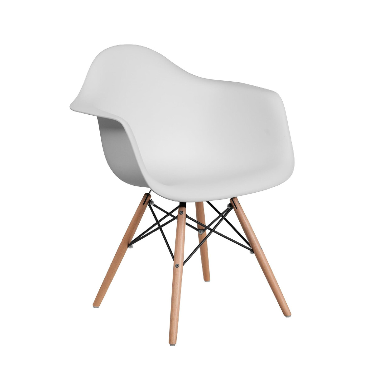 Silla Eames Blanca con Posabrazos 
