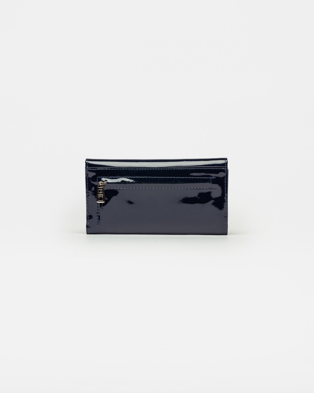 Billetera Marga en cuero charol Marine Blue