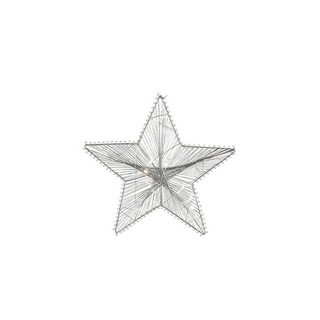 ESTRELLA NAVIDAD GRIS METAL 790770