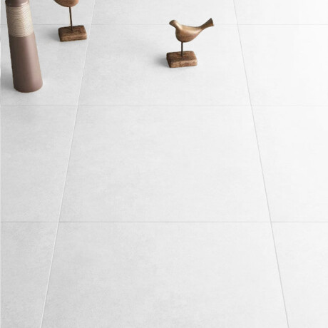 Porcelanato Piso Blanco Mate Rustico 60X60 Mate Rectificado 000