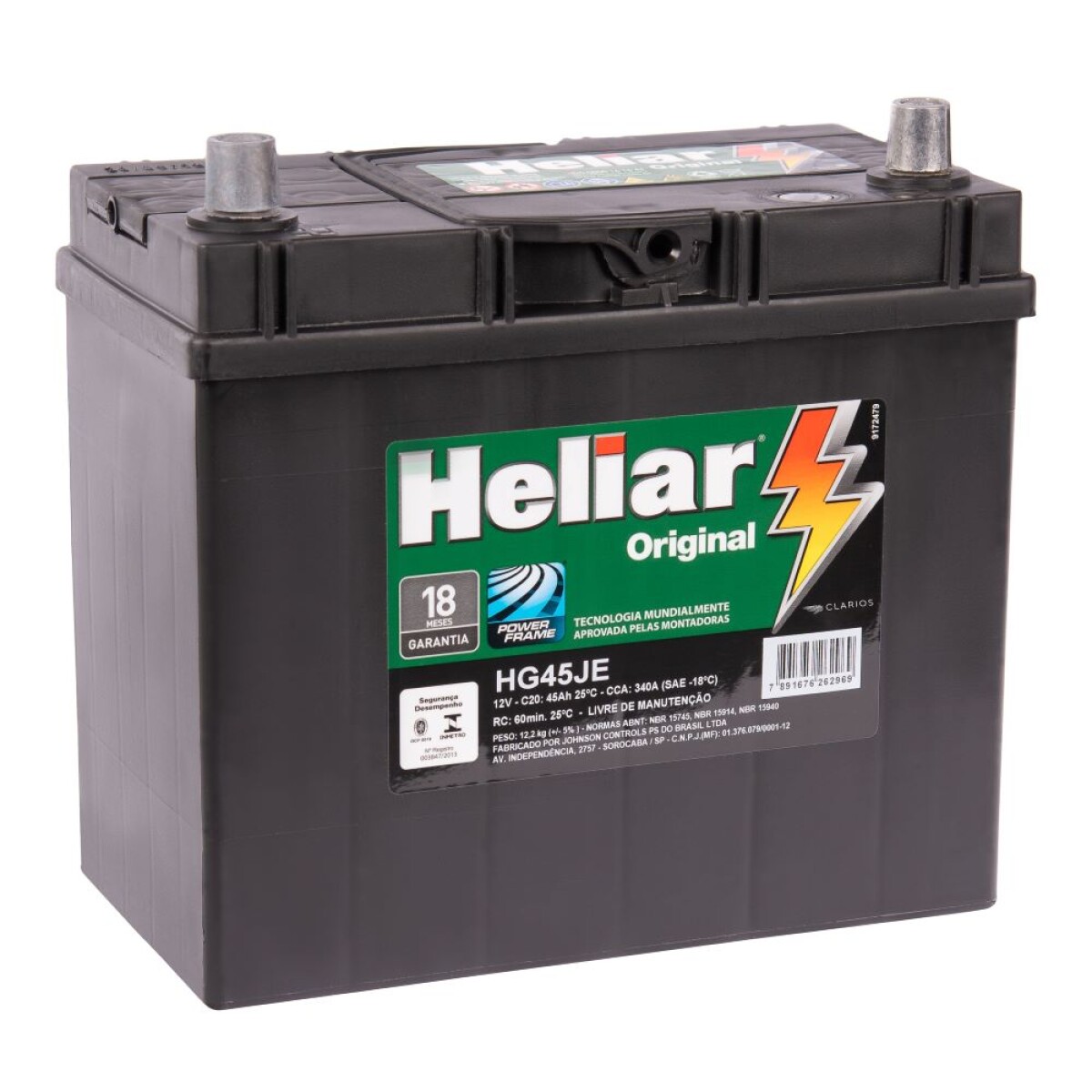 Batería Heliar 80 amp. - Izquierda 