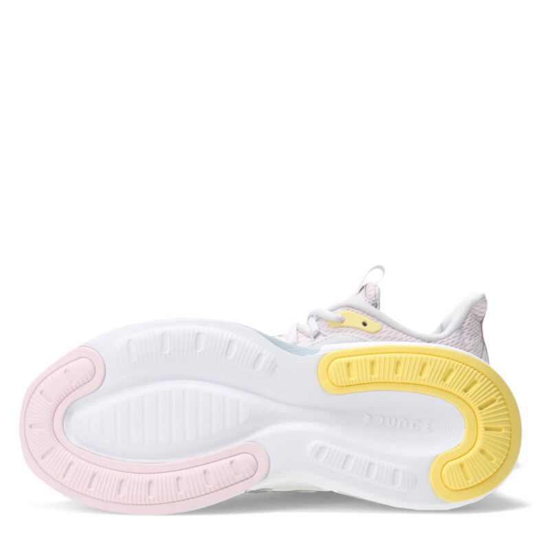 Championes de Mujer Adidas AlfaEdge Gris - Blanco - Amarillo Lima