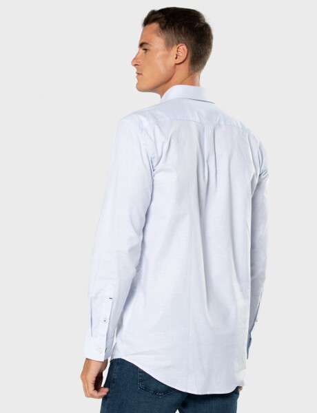 CAMISA LISA OXFORD Celeste