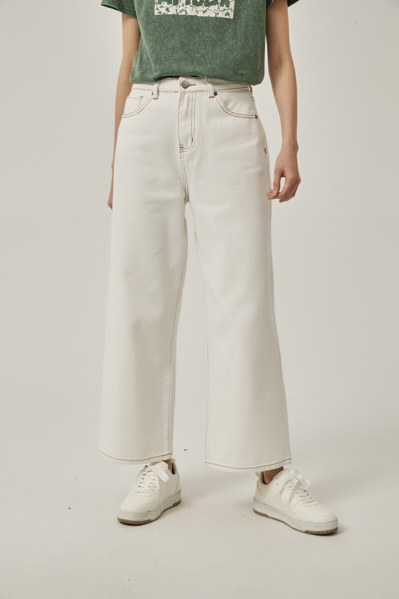 Pantalon Hepburn - Blanco 
