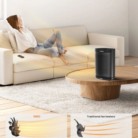 Caloventilador Cerámico Cuori Porto 1500W Negro