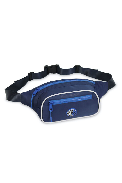 Riñonera nylon doble cierre Maverikcs - NBA Azul