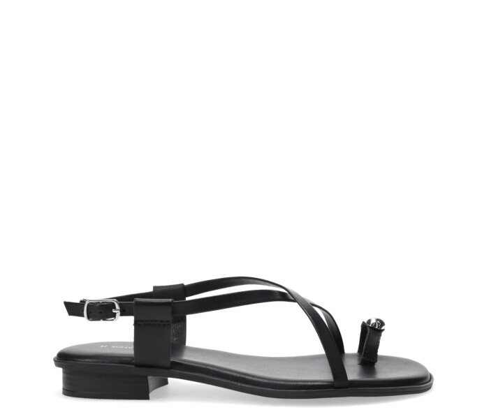 Sandalias de Mujer Miss Carol con Tira al Dedo Negro