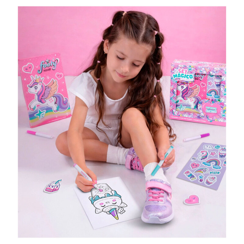 Set mágico para colorear Unicornio Footy Set mágico para colorear Unicornio Footy