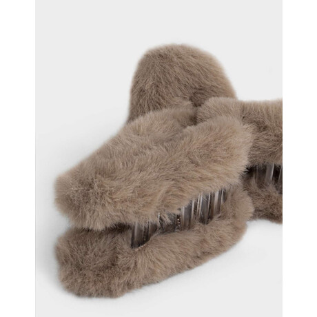 Broche Textura Peluche Marron Beige