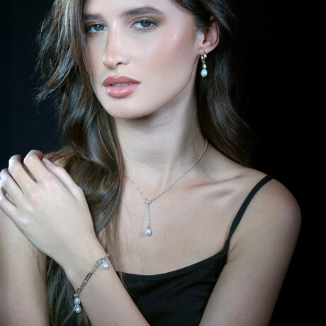 Pulsera Lunaria de MOON en plata 925 con perlas Pulsera Lunaria de MOON en plata 925 con perlas