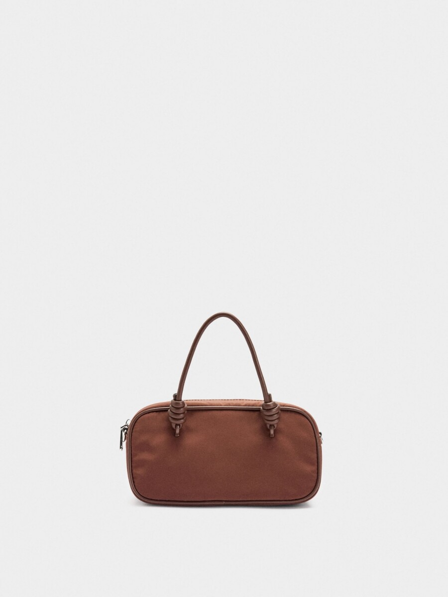 Bolso Bowling De Nylon naranja