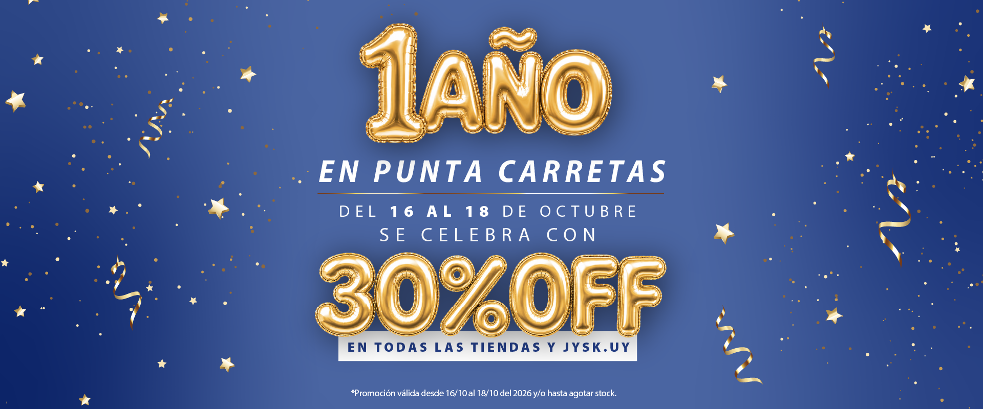 Aniversario Punta Carretas - 30% OFF en TODO!