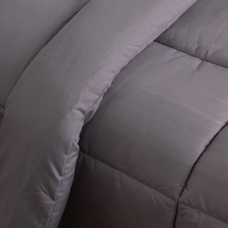 ACOLCHADO 1 PLAZA POLIESTER GRIS EMBOSSED