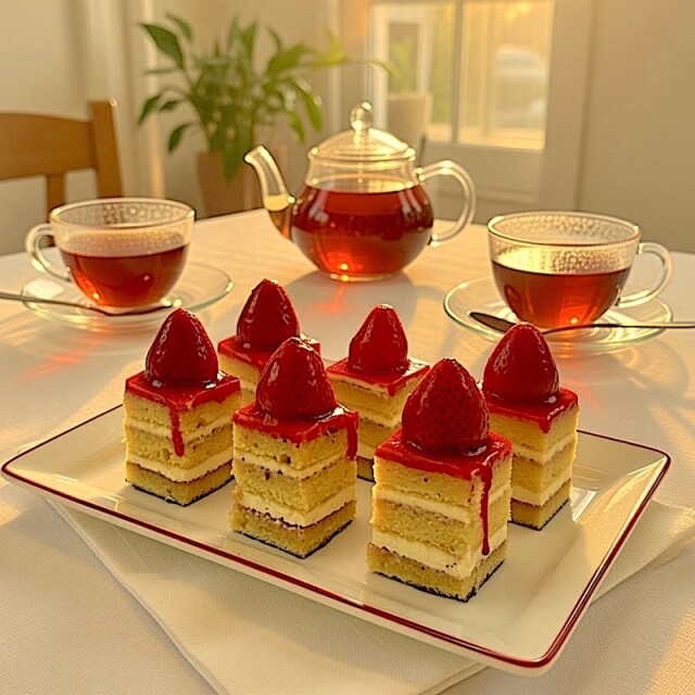 Cuadraditos de Frutilla Cuadraditos de Frutilla