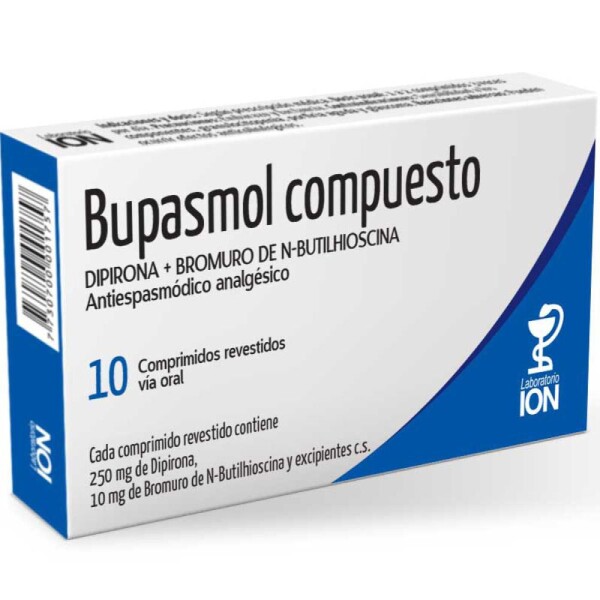 Bupasmol Compuesto 10 Comprimidos - ION Bupasmol Compuesto 10 Comprimidos - ION