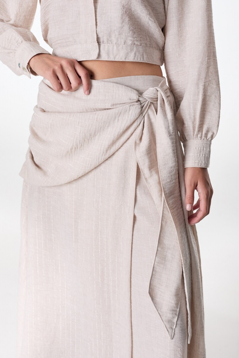 Falda Botanica Beige