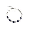 Pulsera lagrima-Plata 925-Piedra zirconia y zafiro-PU3015 conpiedra
