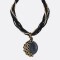 Collar Mujer Pavo Real Varios Colores Negro