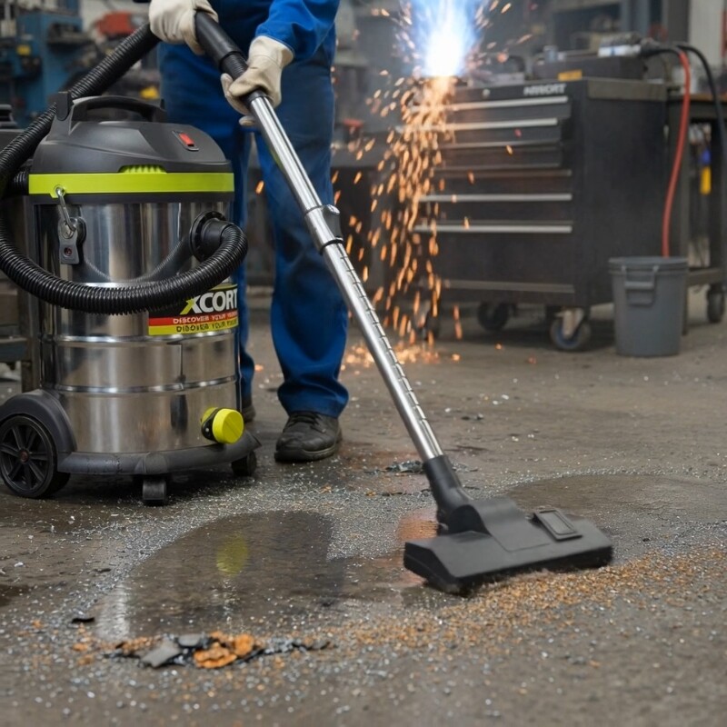 XCORT ASPIRADORA PROFESIONAL SECO/HUMEDO TANQUE ACERO INOX 30 LTS 2000W Xcort Aspiradora Profesional Seco/humedo Tanque Acero Inox 30 Lts 2000w