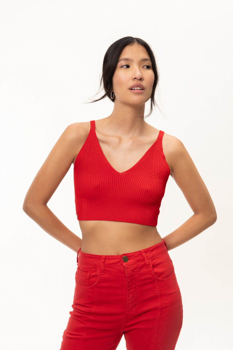 Top New Esmeralda Rojo