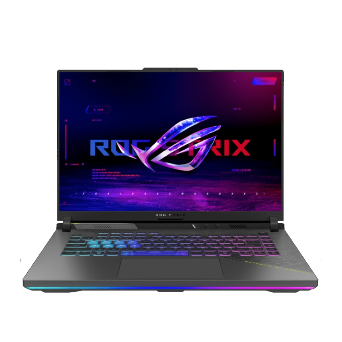 Notebook Gamer Asus ROG G16. Ryzen 9 8940HX. RAM 16GB. DSólido 1TB. Pantalla 16" FHD+ 165Hz, Tarjeta RTX 5060 8GB 