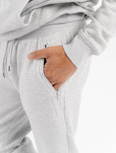Pantalon felpa Gael gris melange