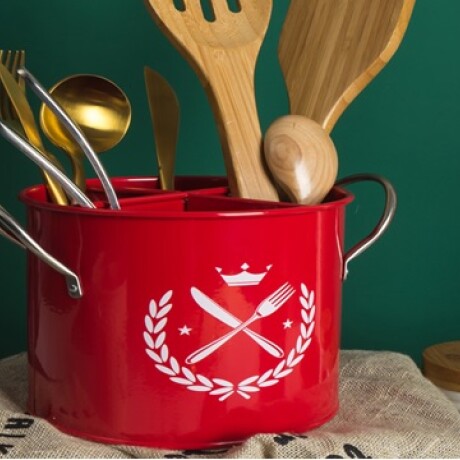 Porta Cubiertos Metal c/ Asas Acero Inoxidable 14X13CM Porta Cubiertos Metal c/ Asas Acero Inoxidable 14X13CM