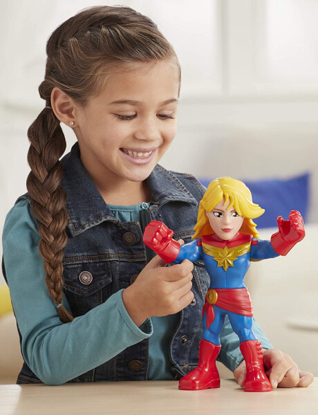 Figura Super Hero Mega Migthies Playskool Marvel Hasbro Capitana Marvel