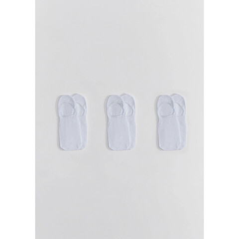 KIT COM 3 PARES MEIAS UNISSEX BRANCO