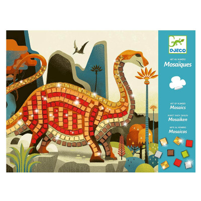 Mosaicos de arte por números Dinosaurios Djeco Mosaicos de arte por números Dinosaurios Djeco