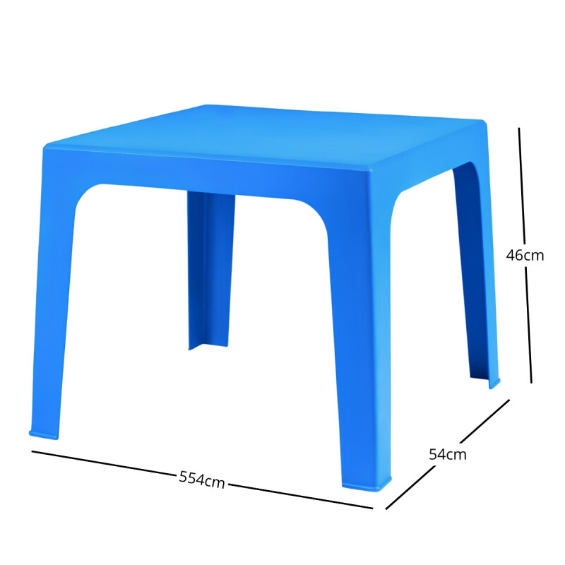 Mesa infantil 54x54x46 cm AZUL