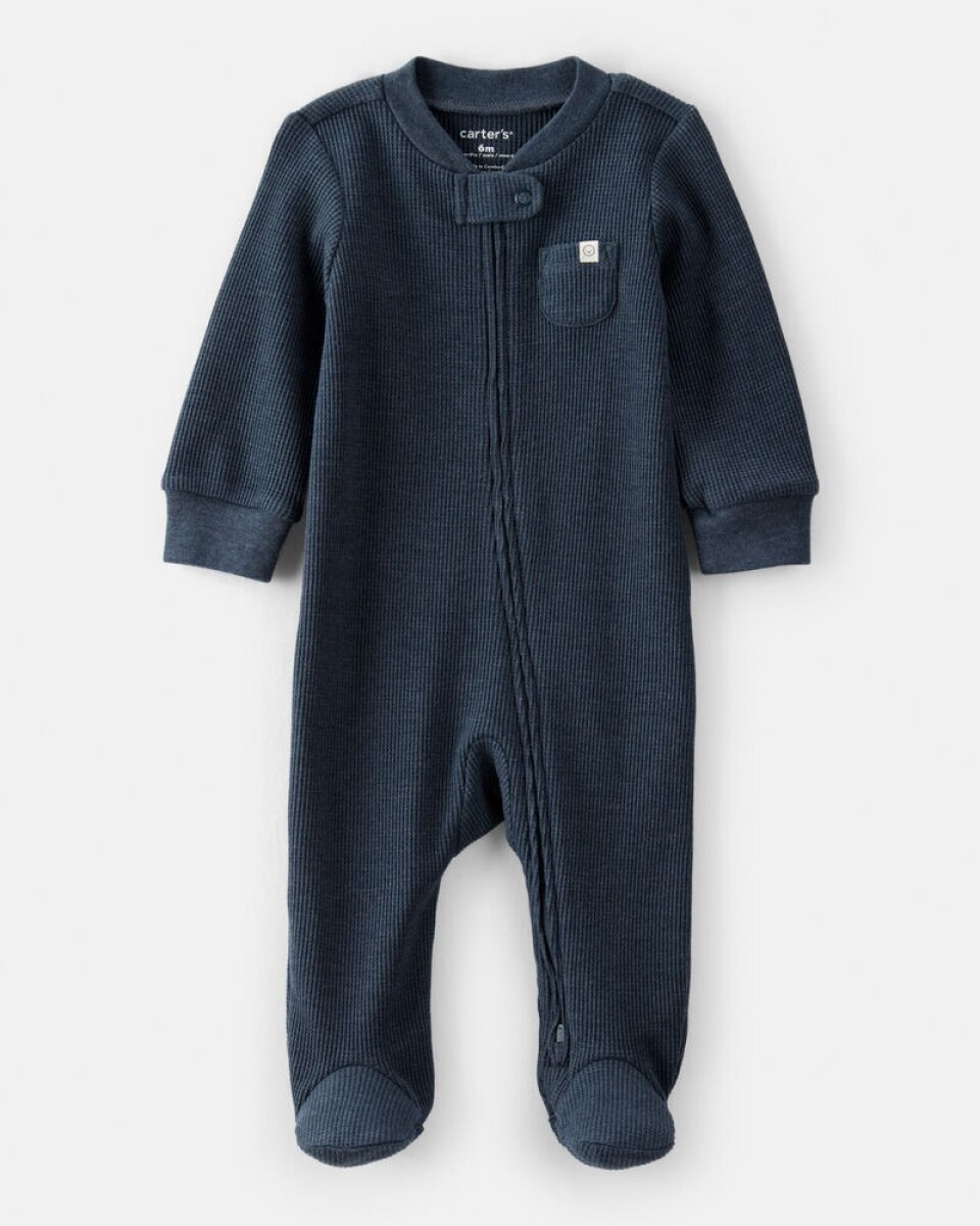 Pijama algodon NAVY acanalado CARTERS 