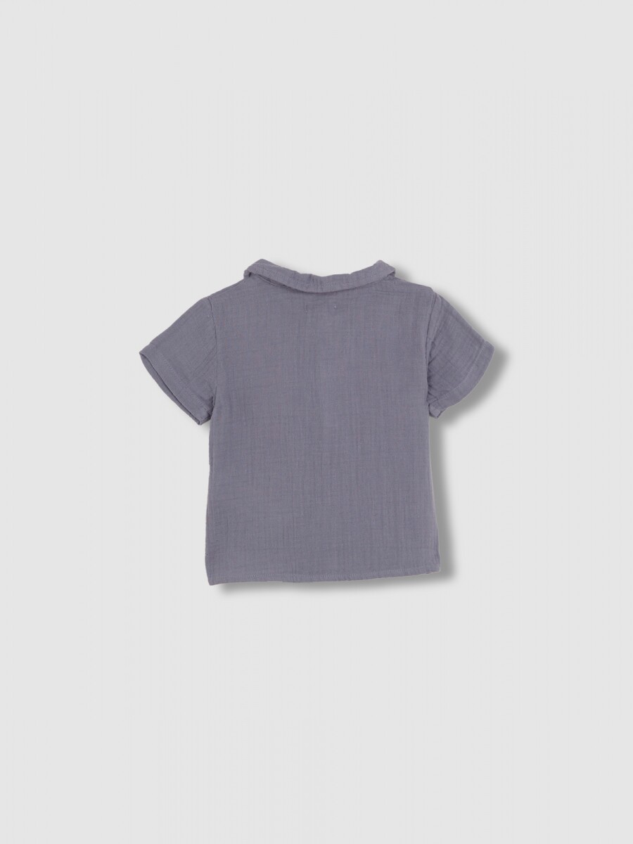 Camisa De Gasa Gris