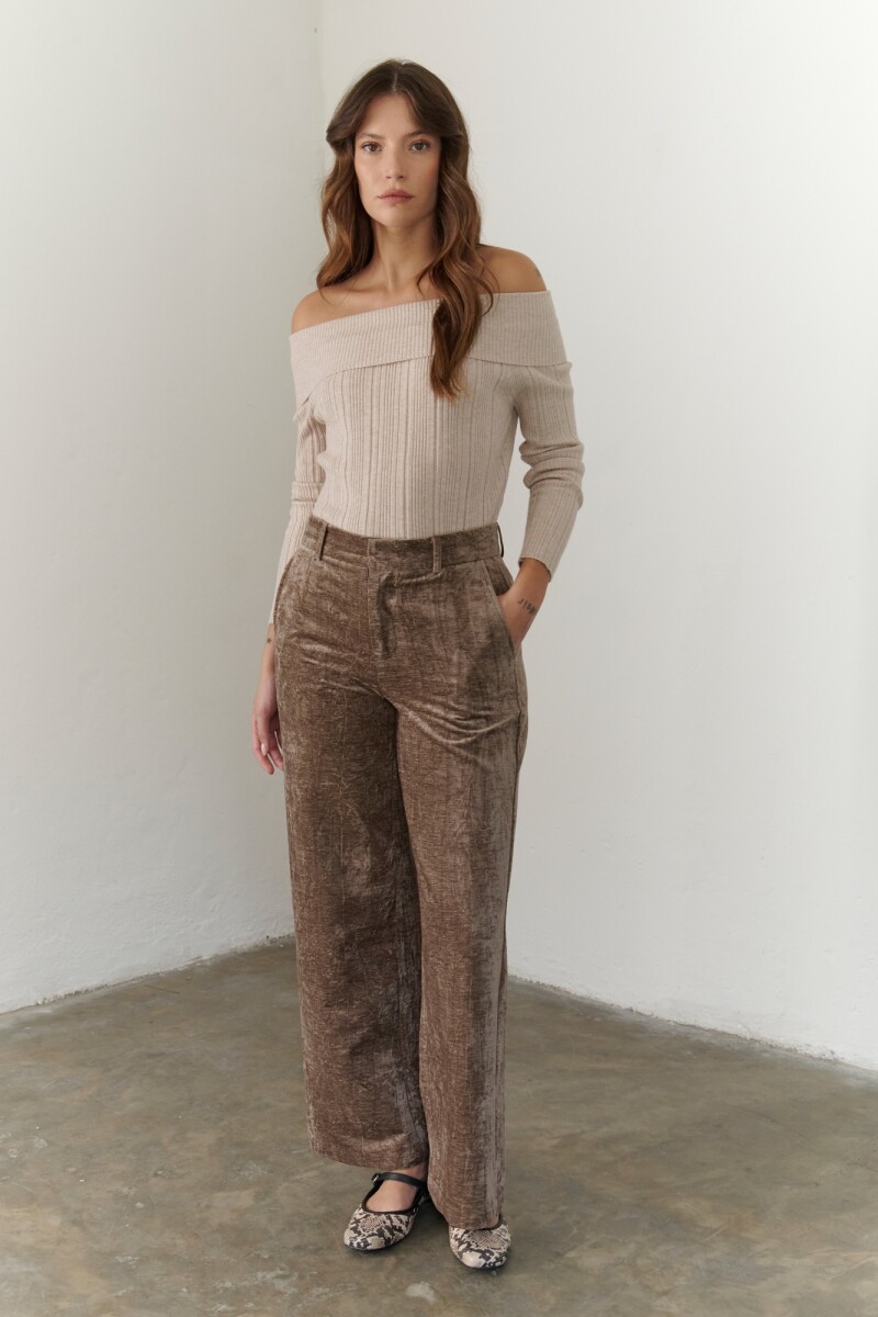 SWEATER BARDOT BEIGE