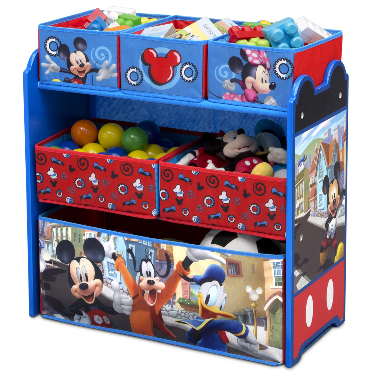 Organizador Mickey Mouse Disney de 6 contenedores 
