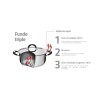 CACEROLA CON ASAS 24 CM DUO SILICONE - 62483/240 CACEROLA CON ASAS 24 CM DUO SILICONE - 62483/240