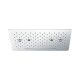 ROSETA CROMO RECTANGULAR CON CASCADA Y PULVERIZADOR 000