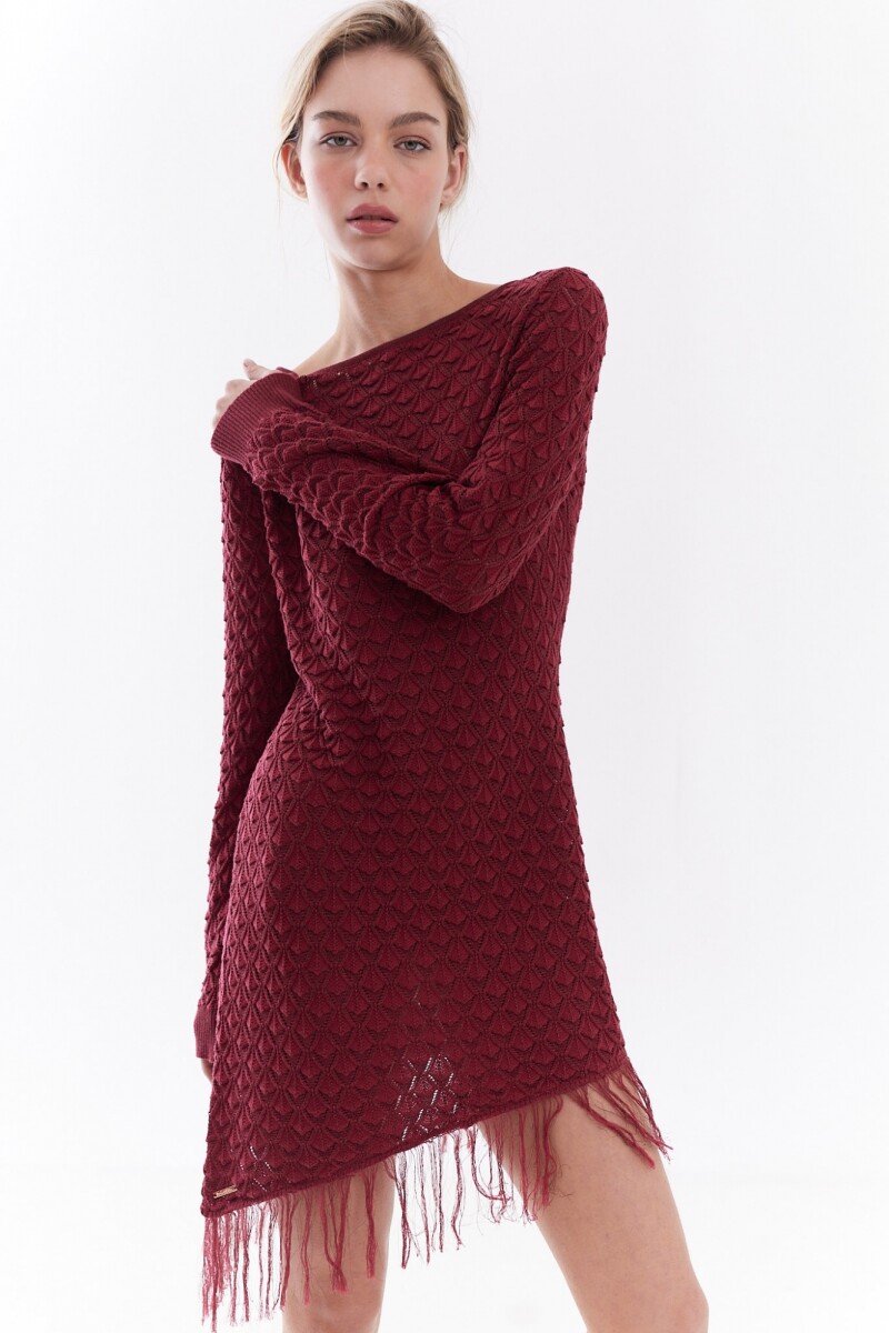 Vestido Zafira Bordó