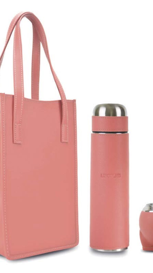 KIT MATERO BINARY ORBIT CORAL PINK GRANEADO FINO