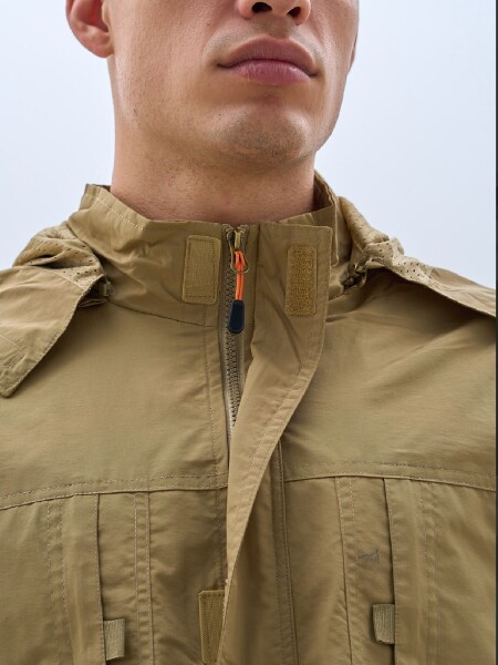 PARKA OXX 8853 BOLS. TAPA BEIGE