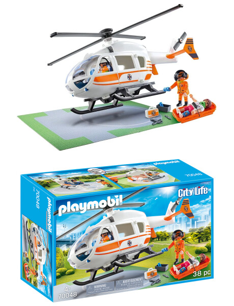 Playmobil City Life helicóptero de rescate 38 piezas Playmobil City Life helicóptero de rescate 38 piezas