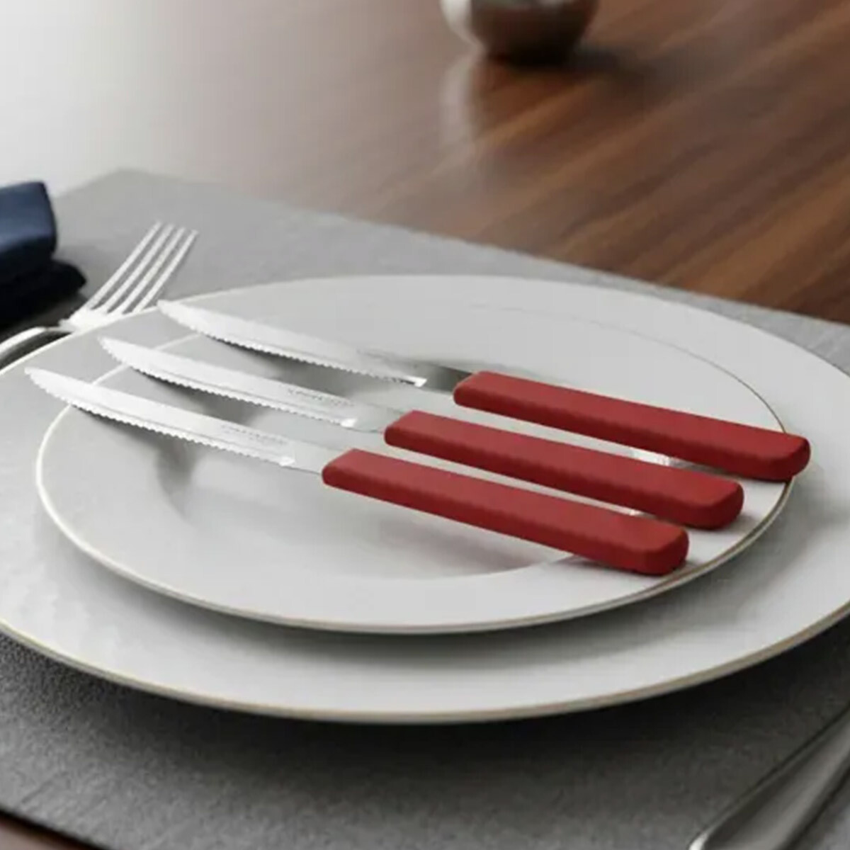 Set X3 Cuchillos Treviso de Simonaggio - ROJO 