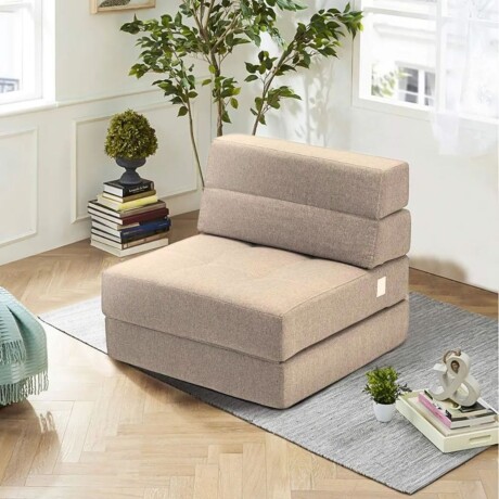 Sillón cama individual Lumax Oster en caja compactado Beige